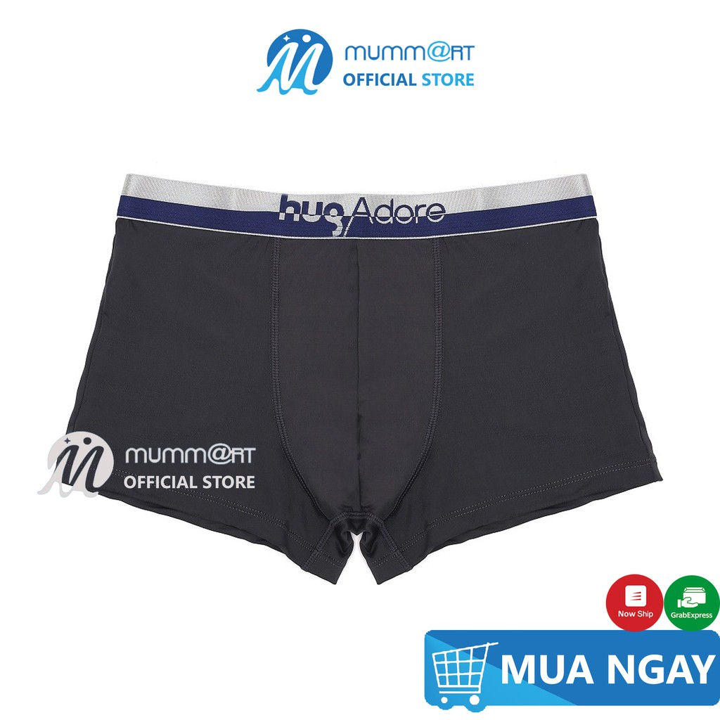 Combo 5 quần lót boxer nam xuất Mỹ HugAdora, thun lạnh mặc mát, co giãn tốt - Sịp đùi nam mã HUG-018 - Mummart