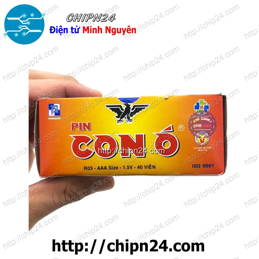 [1 HỘP] Hộp 40 viên Pin AAA Con ó Pinaco  (Pin 3A, Pin tiểu, Pin đũa)