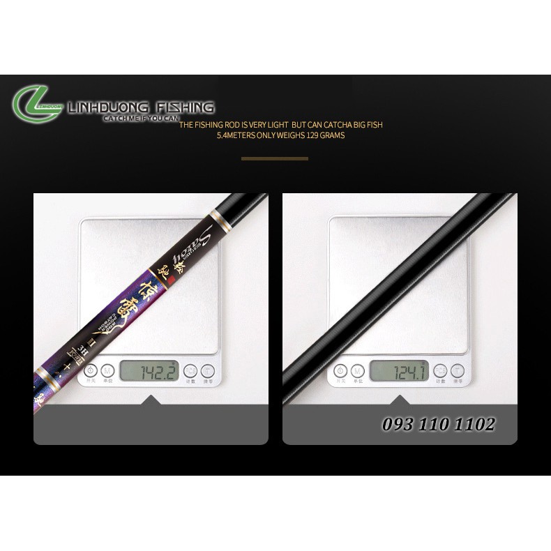 Cần câu tay Song Bảo - Kinh Lôi siêu nhẹ độ cứng 3H tinh tế.