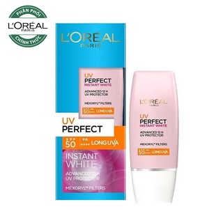 Kem Chống Nắng Dưỡng Trắng Da SPF50 PA++++  UV Perfect Instant White- 15ml