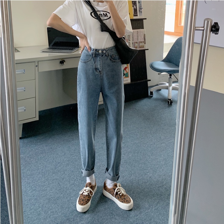 Order - Quần jeans ống đứng xắn gấu ulzzang 02 - kèm ảnh thật