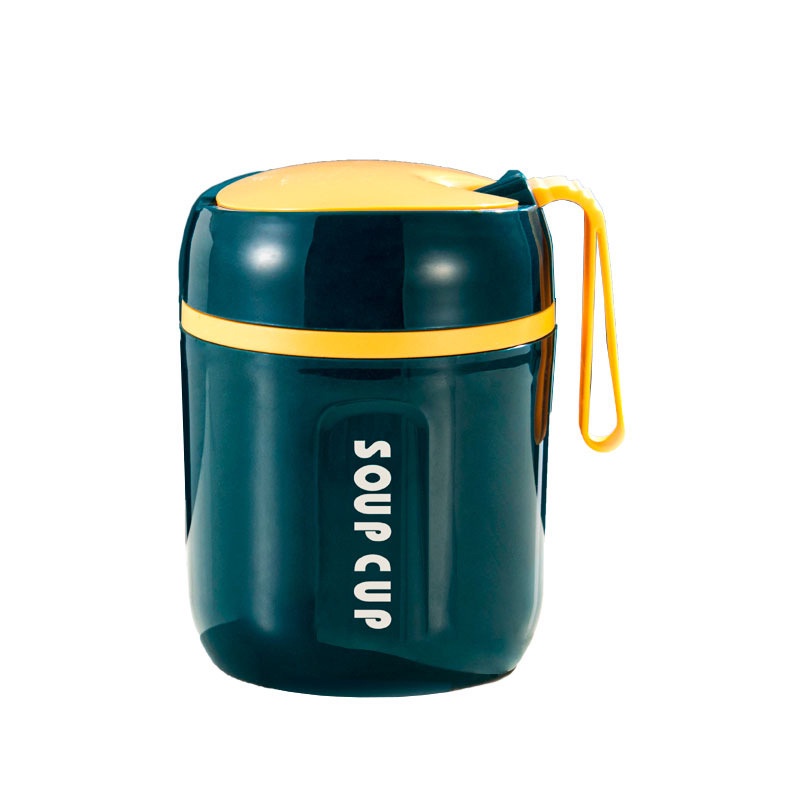 Set cốc canh và muỗng ONUOBAO thép không gỉ 304 cách nhiệt 480ml tiện lợi
