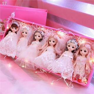 Quà tặng sinh nhật bé gái 12 tuổi đồ chơi Barbie bộ lớn 8 học tiểu Six 6 công chúa 10 nổi tiếng trên mạng
