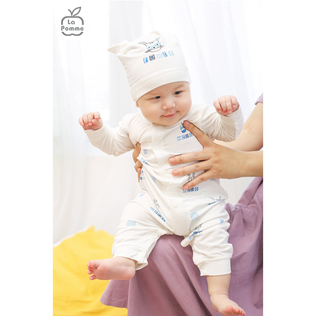 Bodysuit La Pomme dài tay Bamboo siêu mềm mịn cao cấp mới thoáng mát da trẻ em bé trai bé gái JL041