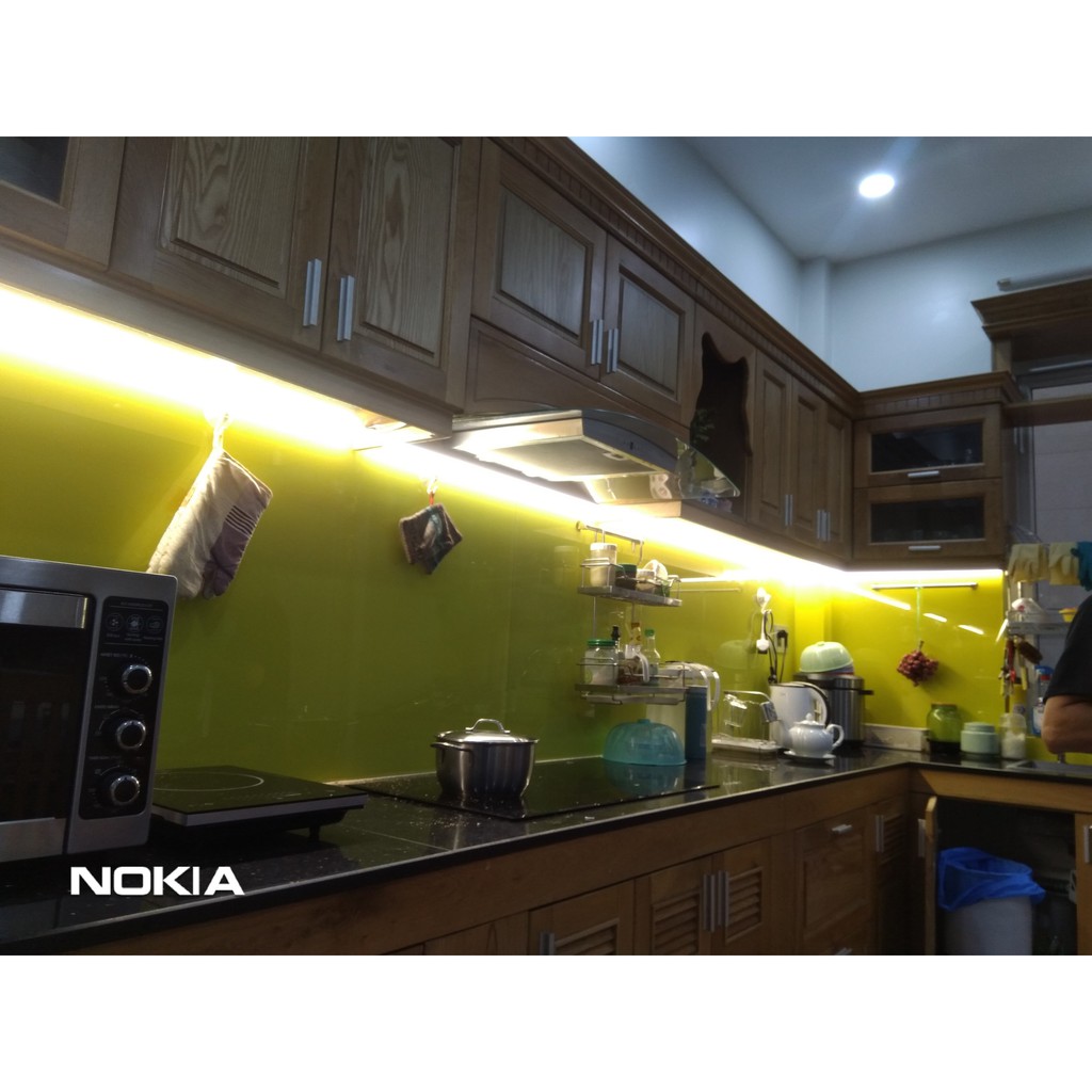 Đèn led thanh nhôm góc V 16x16mm tủ bếp kích thước chiều dài theo yêu cầu