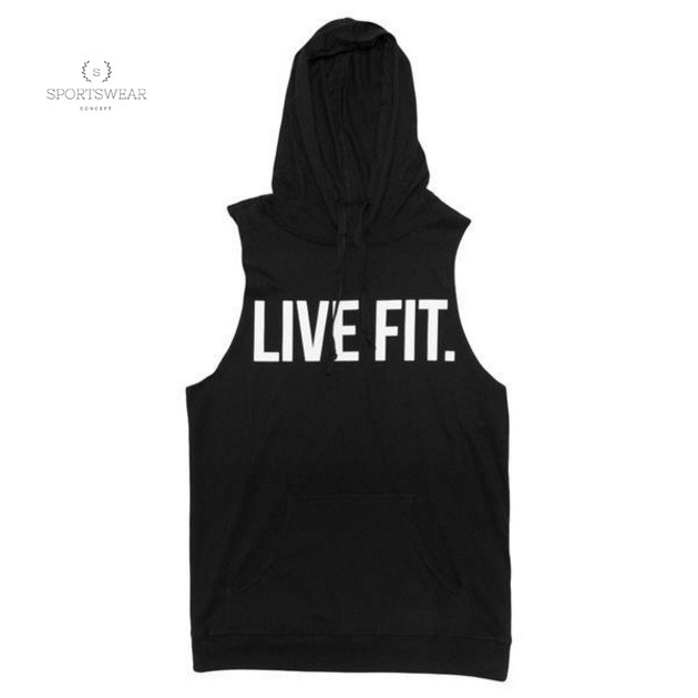 Áo tập gym thể thao cao cấp hoodie Live Fit LVFT Sportswear Concept khô thoáng thoải mái đàn hồi thời trang nam tính