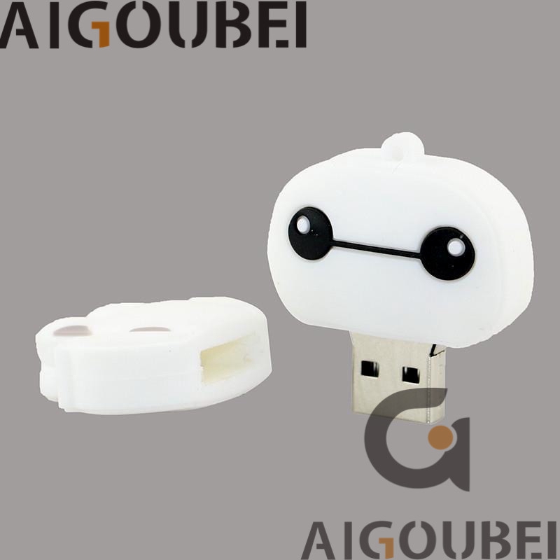 Usb 2.0 với vỏ bọc silicone hình hoạt hình dễ thương phiên bản lớn màu trắng thích hợp cho máy tính xách tay