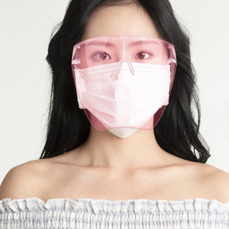 Mắt kính bảo hộ FACE SHIELD MASK chống giọt bắn, chống bụi che hết khuôn mặt bảo vệ mắt toàn diện tròng trong suốt