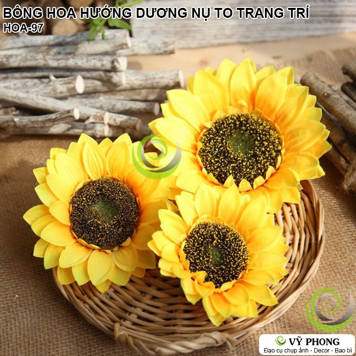 BÔNG HOA HƯỚNG DƯƠNG NỤ HOA TO CAO CẤP TRANG TRÍ LỄ TẾT NHÀ CỬA ĐẠO CỤ CHỤP ẢNH SẢN PHẨM INS HOA-97