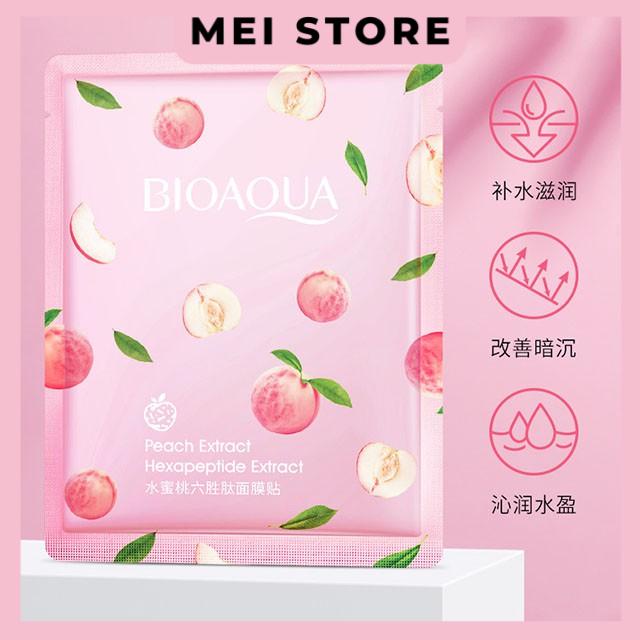 Mặt Nạ Bioaqua Eruynbeautskin Chiết Xuất Trái Đào Tươi Giúp Dưỡng Ẩm Làm Trắng Da