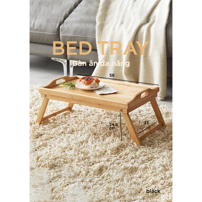 KHAY ĐỰNG THỨC ĂN DẠNG BÀN TRÀ ( CÓ CHÂN XẾP ) - BED TRAY