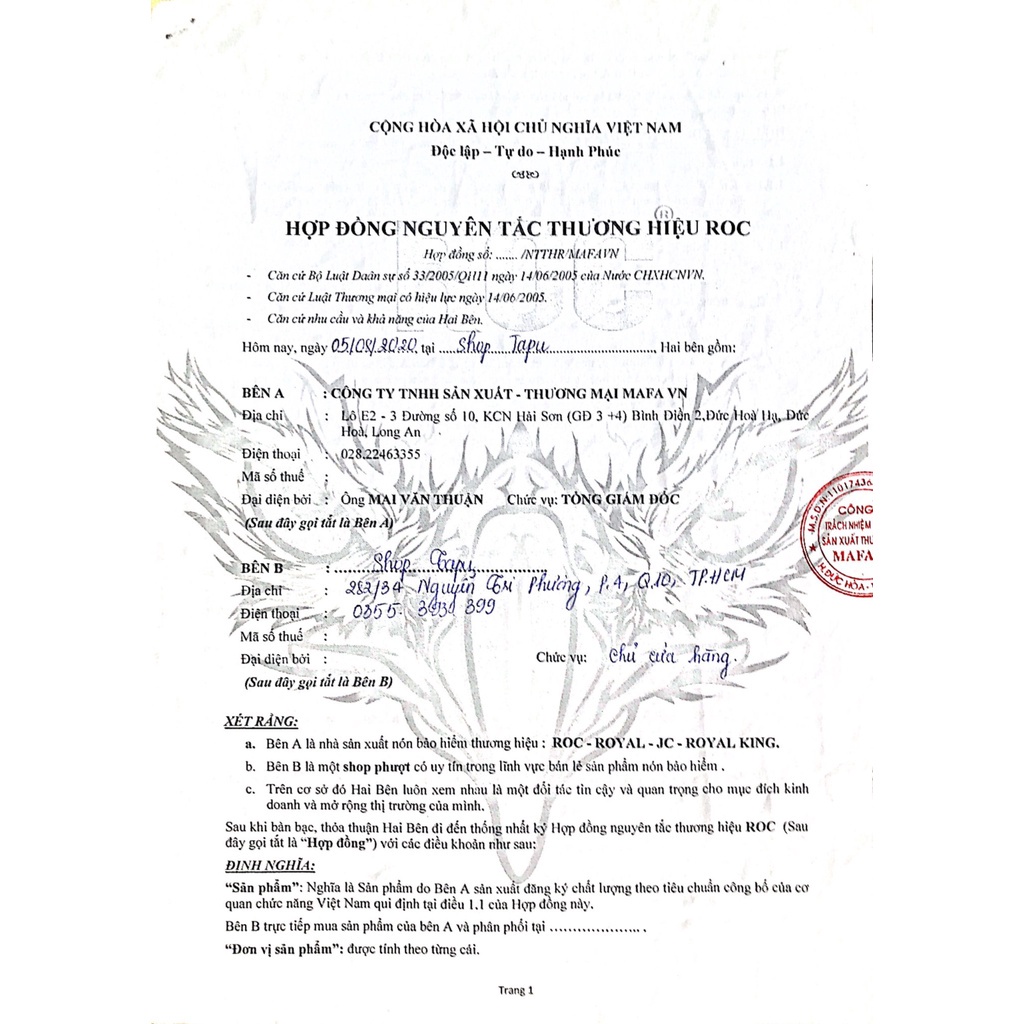 Mũ bảo hiểm Royal M268 3/4 2 kính lên tem Thỏ Repaid