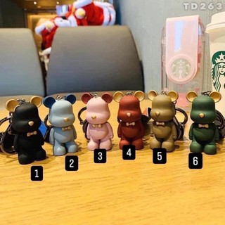 MÓC KHOÁ GẤU BEARBRICKS, móc treo túi xách, chìa khoá, phụ kiện hình chú gấu bụng phệ
