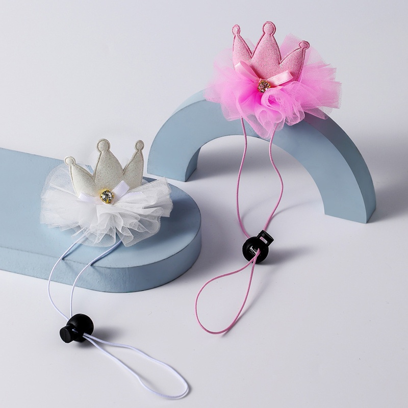 Nón Sinh Nhật Hình Vương Miện Đính Đá Dễ Thương Cho Thú Cưng