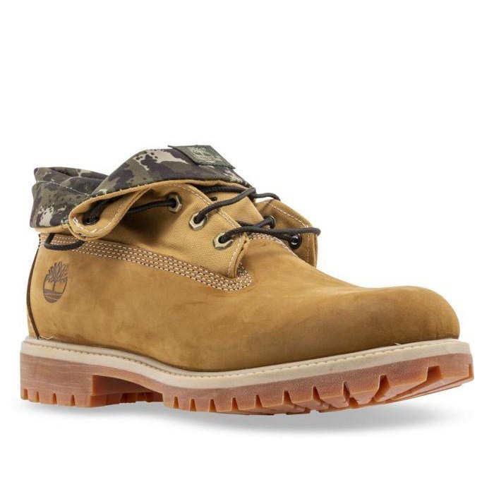 Giày Cổ Cao Nam Timberland Roll Top Màu Vàng TB0A21B1