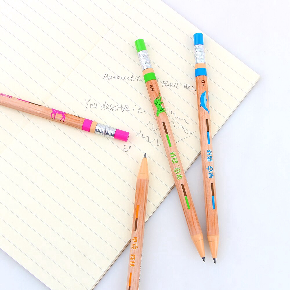 Set 4 bút chì 2.0mm HB bằng gỗ dùng vẽ đồ họa