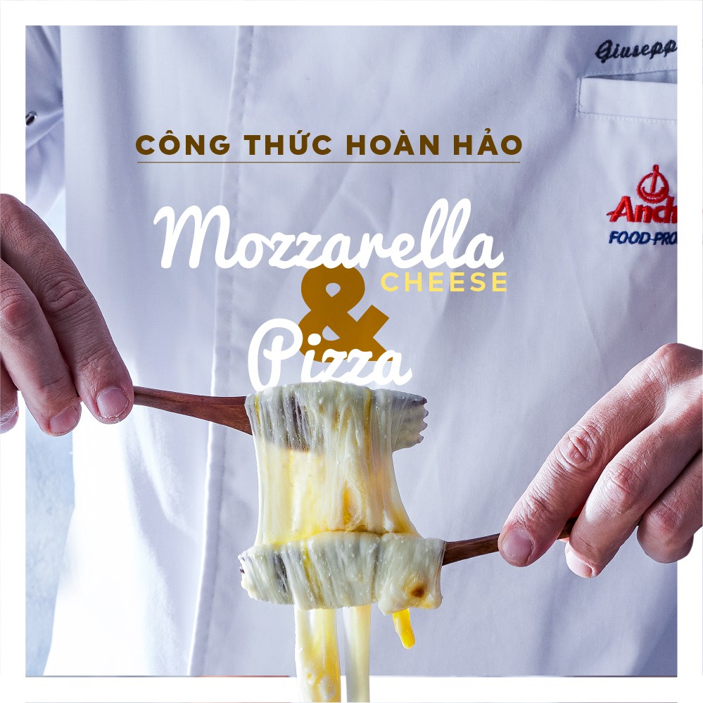 Phô mai Mozzarella Anchor New Zealand - Gói 2kg