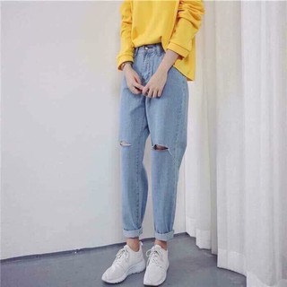 ⚡️Quần Baggy Bò Rách Gối , quần baggy bò rách gối siêu hot hit, quần baggy mặc đi chơi