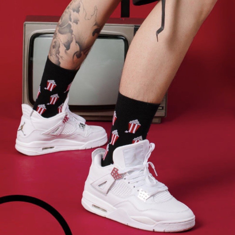 Tất, vớ cao cổ cotton cao cấp chủ để FastFo*od