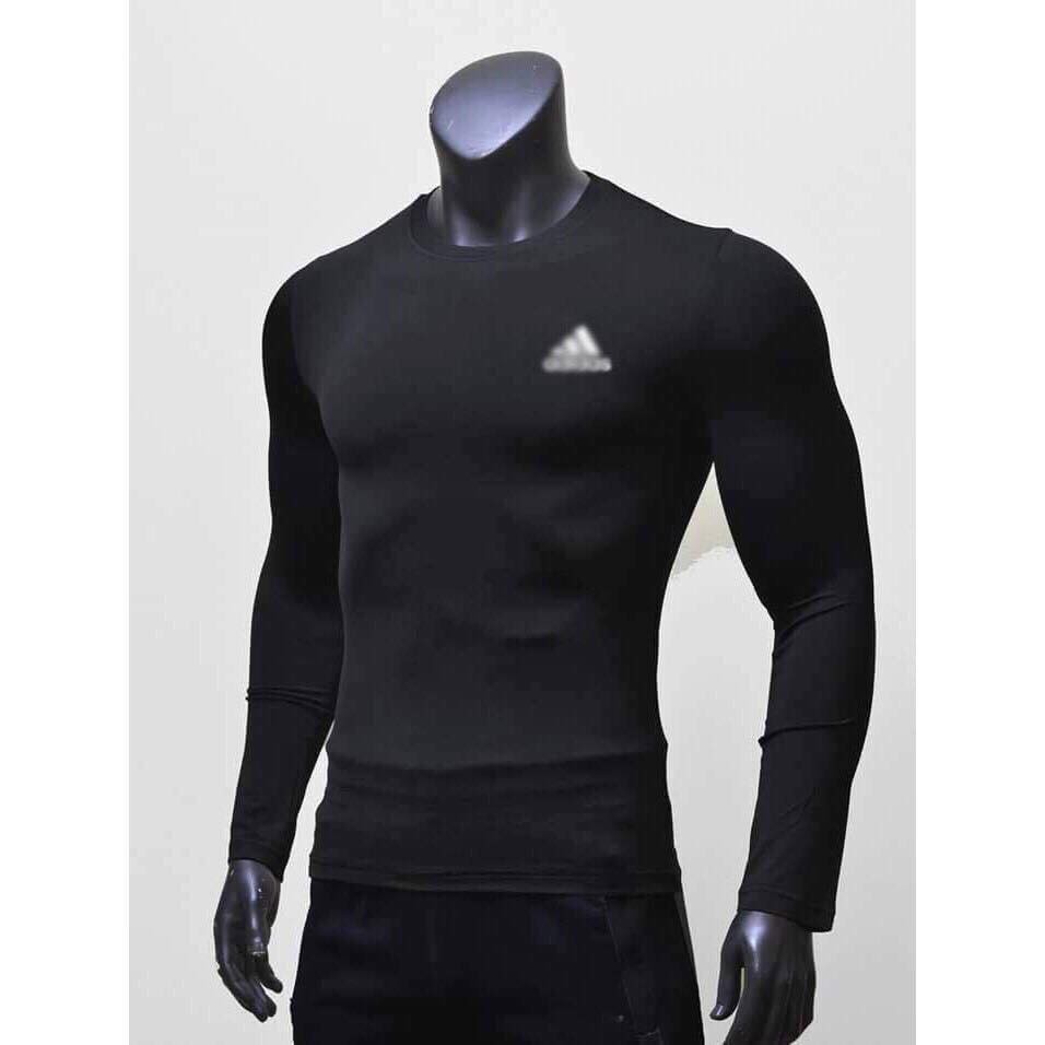 Áo giữ nhiệt thun co giãn ôm sát body, áo tập gym, đá bóng, chơi thể thao,.. tay dài | BigBuy360 - bigbuy360.vn