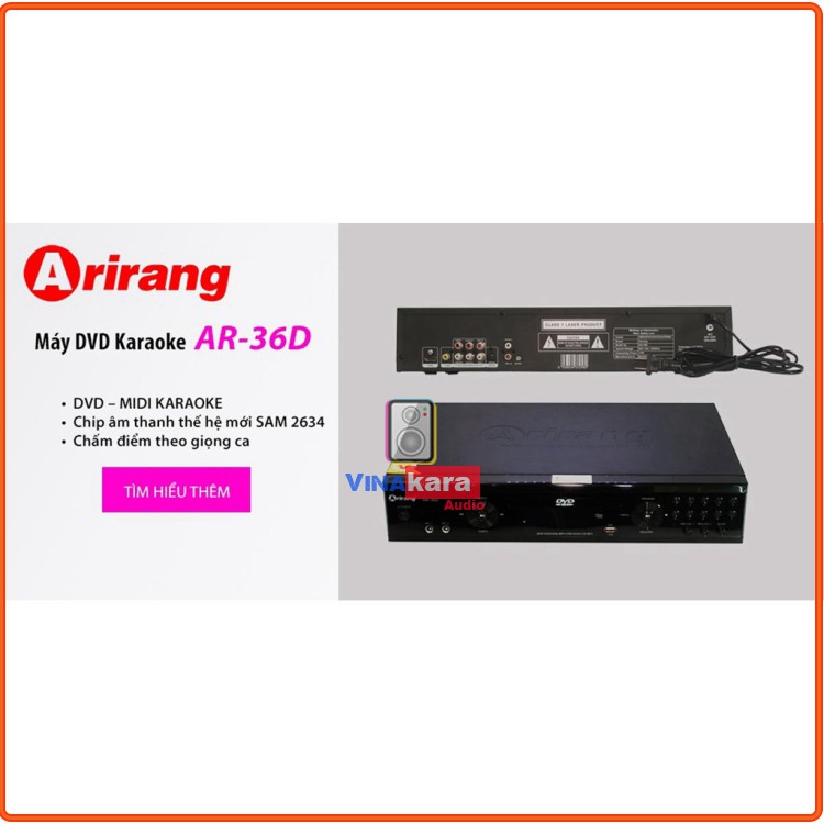 Đầu karaoke AR-36D Chính hãng