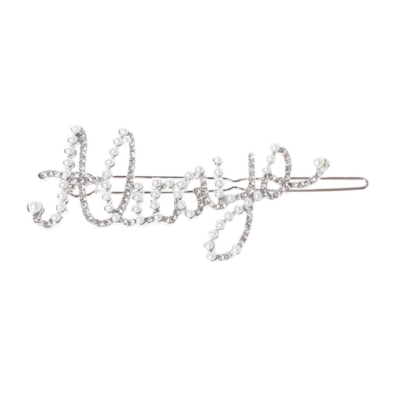 Kẹp Tóc Chữ Viết Đính Đá Thời Trang