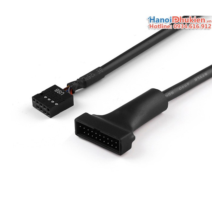 Cáp chuyển USB 2.0-9Pin Motherboard to USB 3.0-20Pin