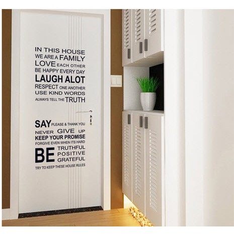 Decal dán tường decal trang trí chữ 3 BINBIN PK310 (Có sẵn keo