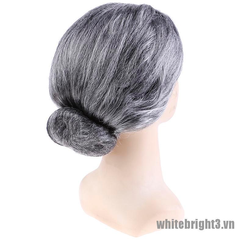 Búi Tóc Giả Màu Xám Dùng Để Trang Điểm Cho Mẹ Và Bé