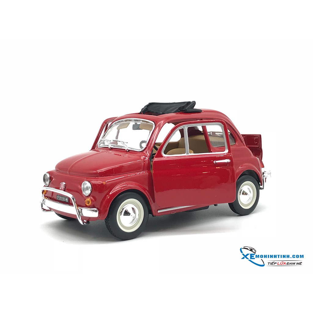 Xe Mô Hình New Fiat 500 L Bburago 1:24 (Đỏ)