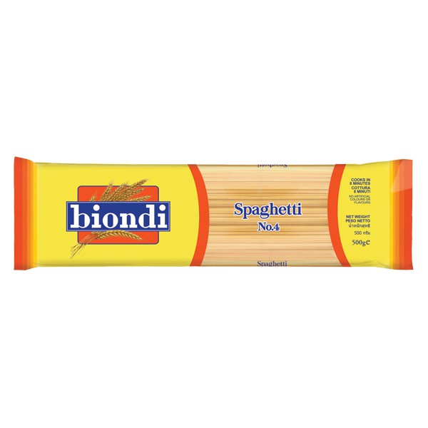 Mỳ Ý số 4 Biodi 500g