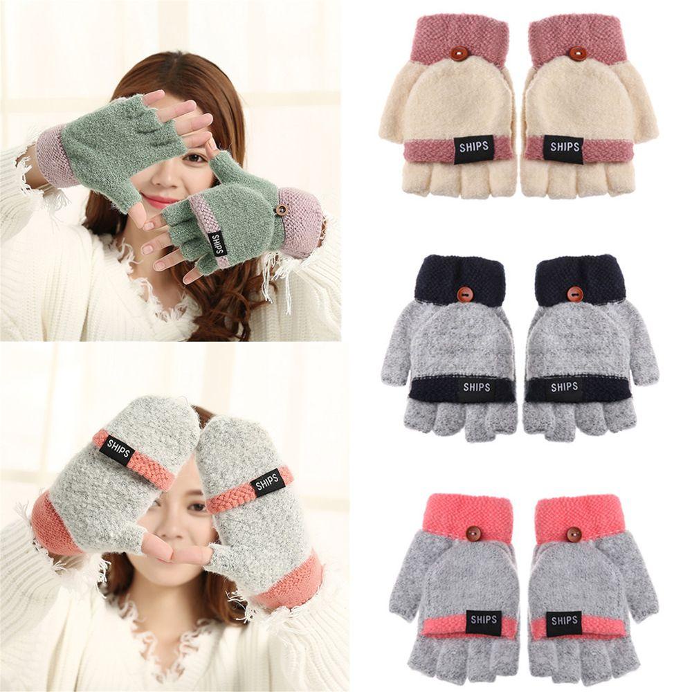 Găng Tay Dệt Kim Mềm Mại Giữ Ấm Ngón Tay