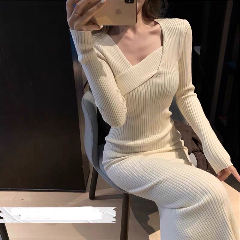 Váy body len thun cho mùa đông( vui lòng đọc kĩ mô tả và ib shop trước khi đặt)