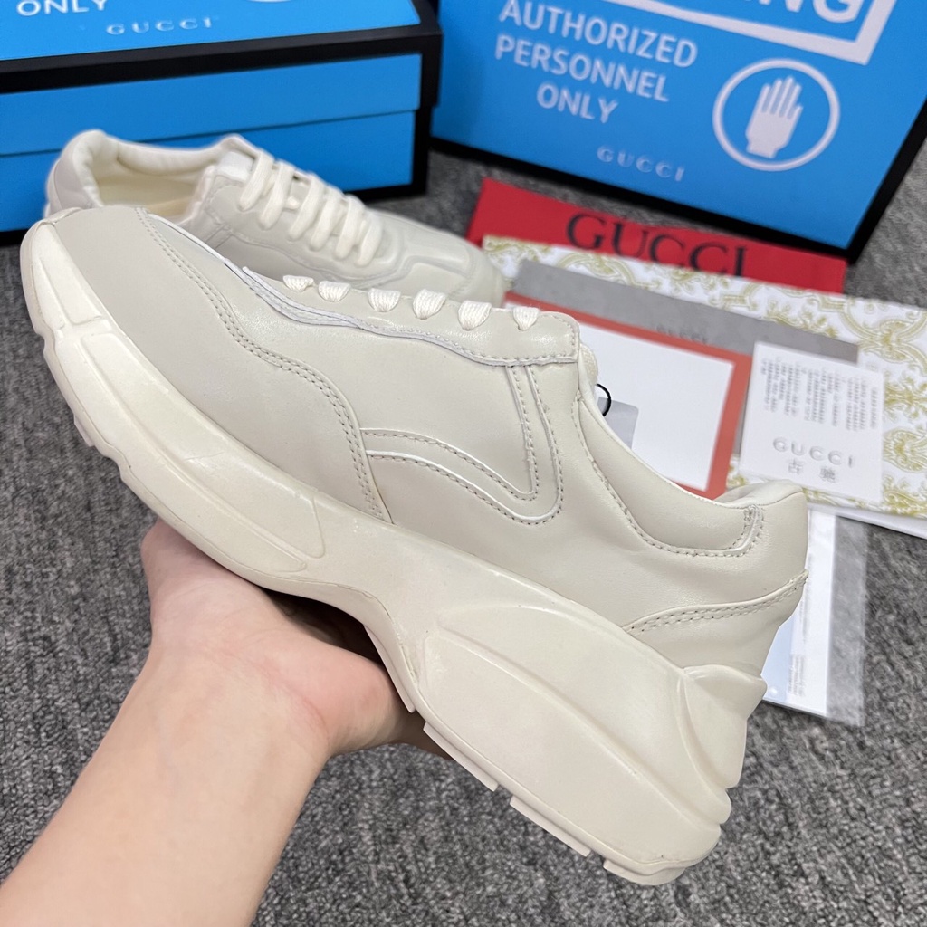 Giày thể thao Guccci Nam Nữ tăng chiều cao, giày gucci chữ ngang mẫu mới