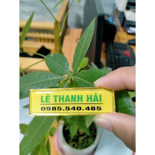 Bảng tên nhân viên đổ keo