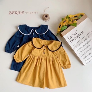 [SALE] Váy thu đông cổ thuỷ thủ cho bé
