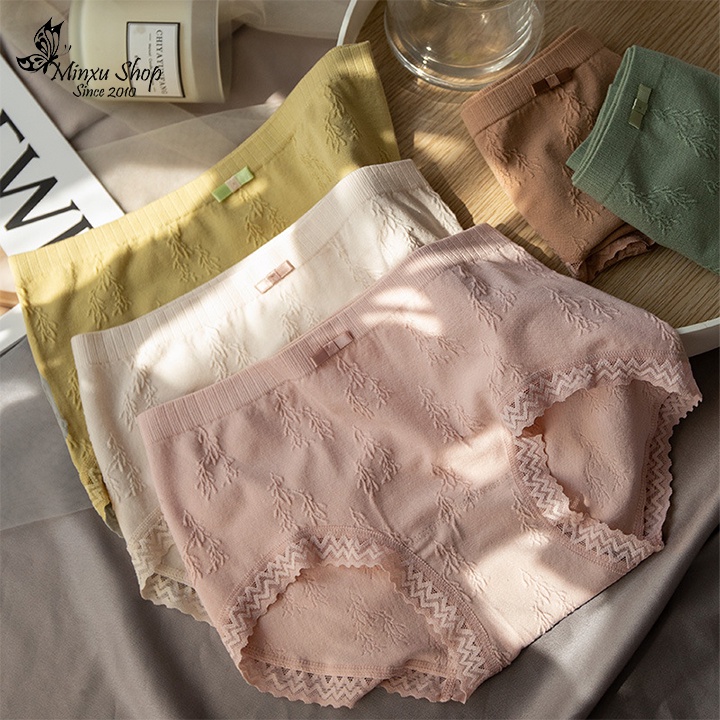 Quần lót nữ cotton co giãn 4 chiều tạo form đẹp nhiều màu, kháng khuẩn Minxu shop 031