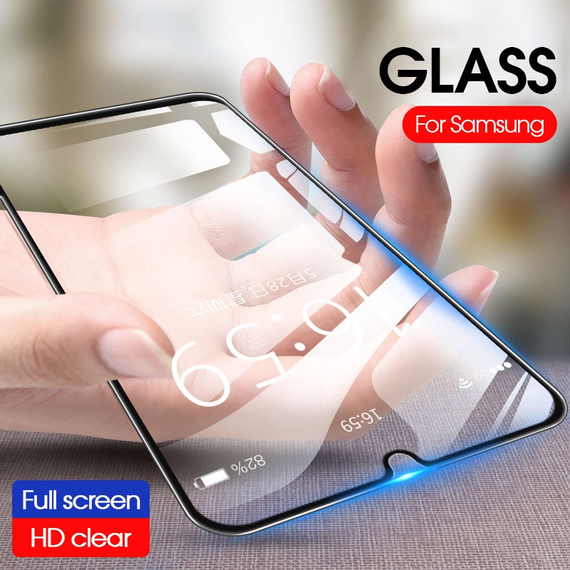 Kính cường lực 9D bảo vệ toàn màn hình cho Samsung Galaxy A7 A9 A8 2018 M20 M10 A10