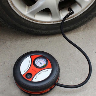 BƠM LỐP TRÒN MINI ĐIỆN 12V ĐA NĂNG - Máy bơm lốp ô tô , xe đạp, xe máy, bể phao, ghế hơi Đa Năng