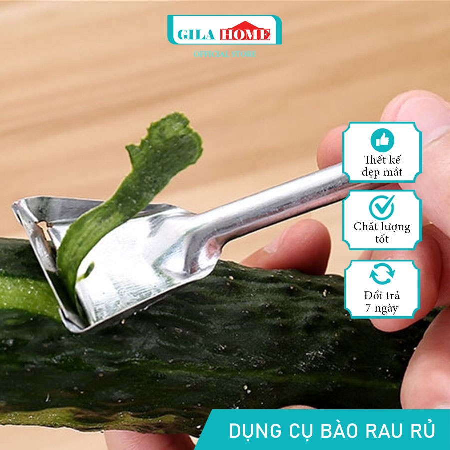 Dao Nạo Rau Củ GIGAHOME Dụng Cụ Gọt Vỏ Củ Quả Nhỏ Gọn Bằng Thép Không Gỉ Tiện Dụng 8070