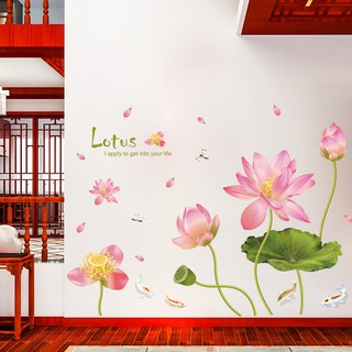 Decal dán tường HOA SEN MỚI( 140*96cm)