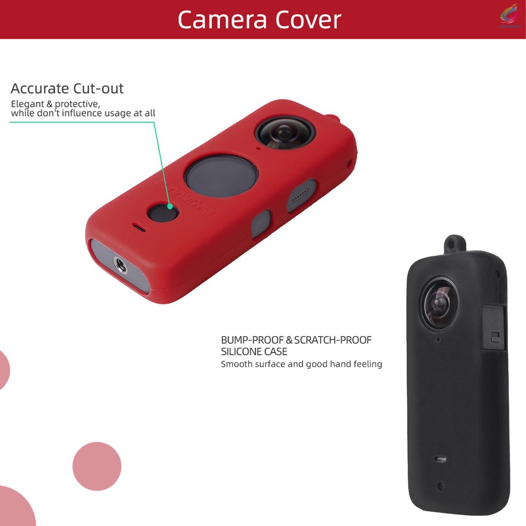 Ốp Điện Thoại Silicon Bảo Vệ Camera Kèm Dây Đeo Cho Insta360 One X2