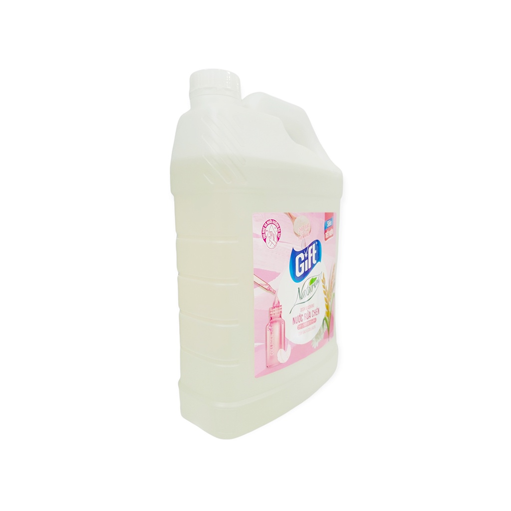 Nước Rửa Chén Gift Chiết Xuất Cám Gạo Và Collagen Thiên Nhiên Can 3,8Kg