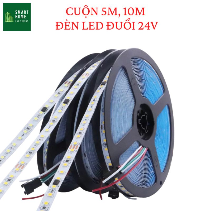 10M cuộn LED 24V chạy đuổi đơn sắc cho cầu thang, trần, tường thạch cao