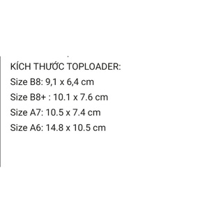 [ CÓ SẴN ] TOPLOADER (ÁM XANH KHÔNG SEAL, TRẮNG SEAL) B8 A7 A6 ĐỰNG ẢNH CÁC LOẠI