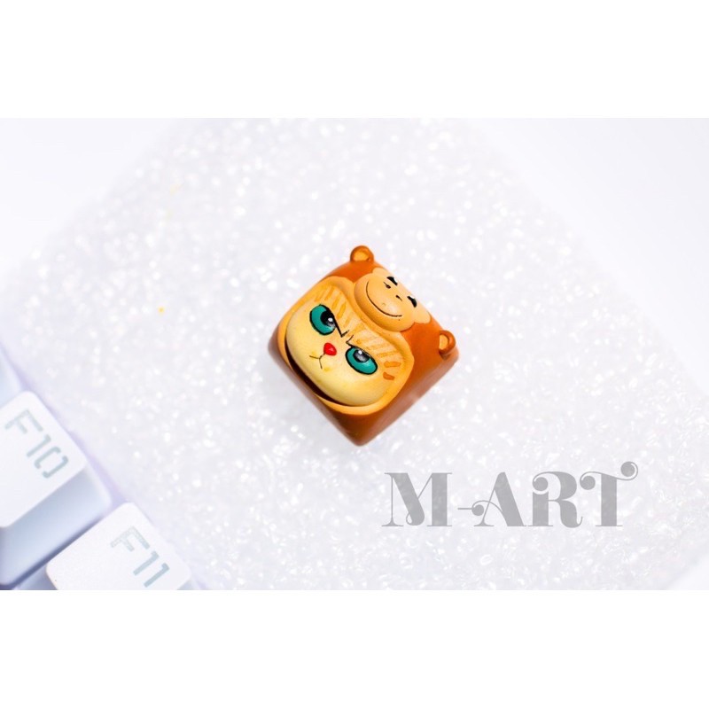 Keycap - Nút Bàn Phím Gaming - Nút Bàn Phím Cơ Mặt Mèo Hờn Dỗi  - Khỉ Con - KC027