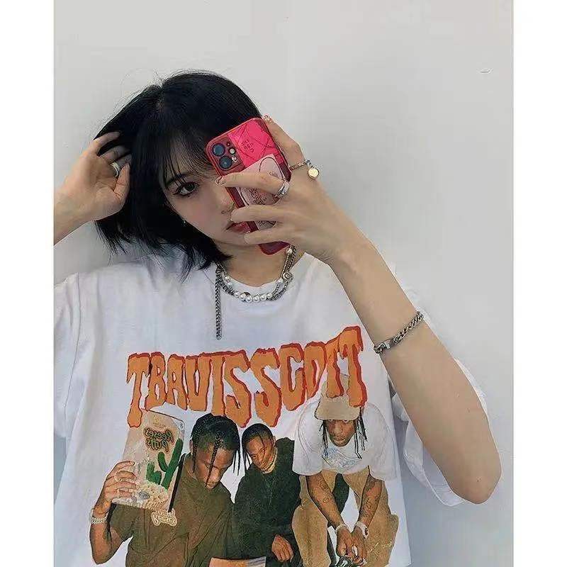 Áo thun tay lỡ Travis Scott Unisex phong cách Hiphop dáng rộng Hàn Quốc [TATO] | BigBuy360 - bigbuy360.vn