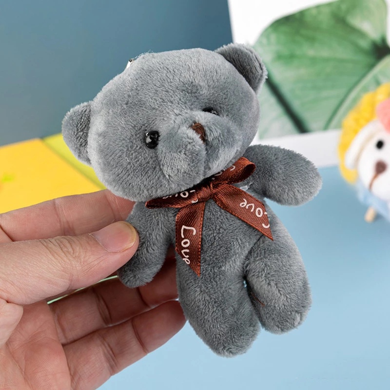 Gấu teddy nhồi bông mini đáng yêu cỡ 12cm