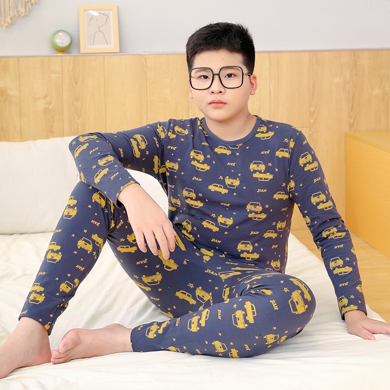 Bộ Đồ Ngủ Cotton Lycra Cho Bé Trai 40-80KG 6-15 Tuổi