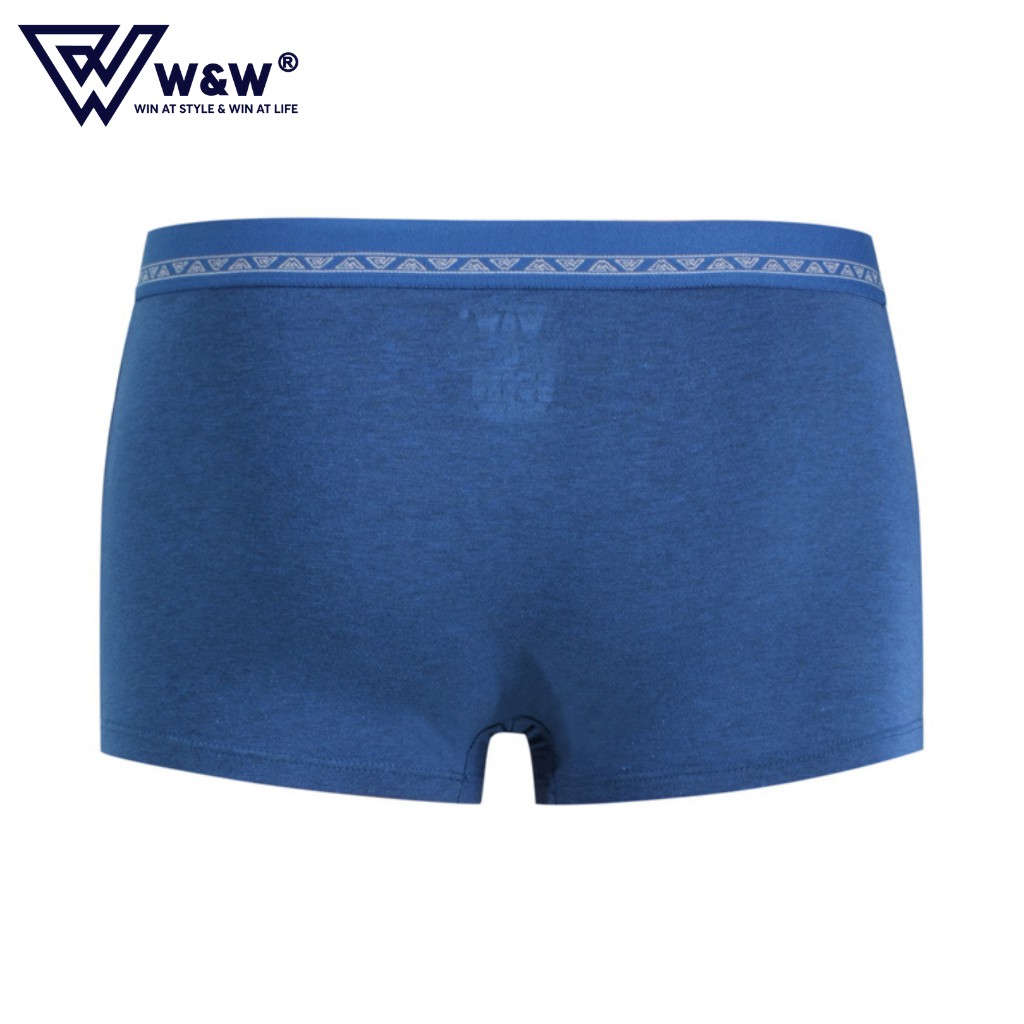 Quần Lót Nam W&W Dáng Boxer Chất Liệu Cao Cấp Mềm Mịn, Đàn Hồi, Kháng Khuẩn Cực Tốt WUW36